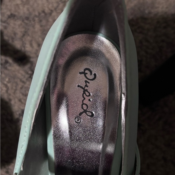 QUPID teal heels size 9 NWOT - Picture 7 of 9